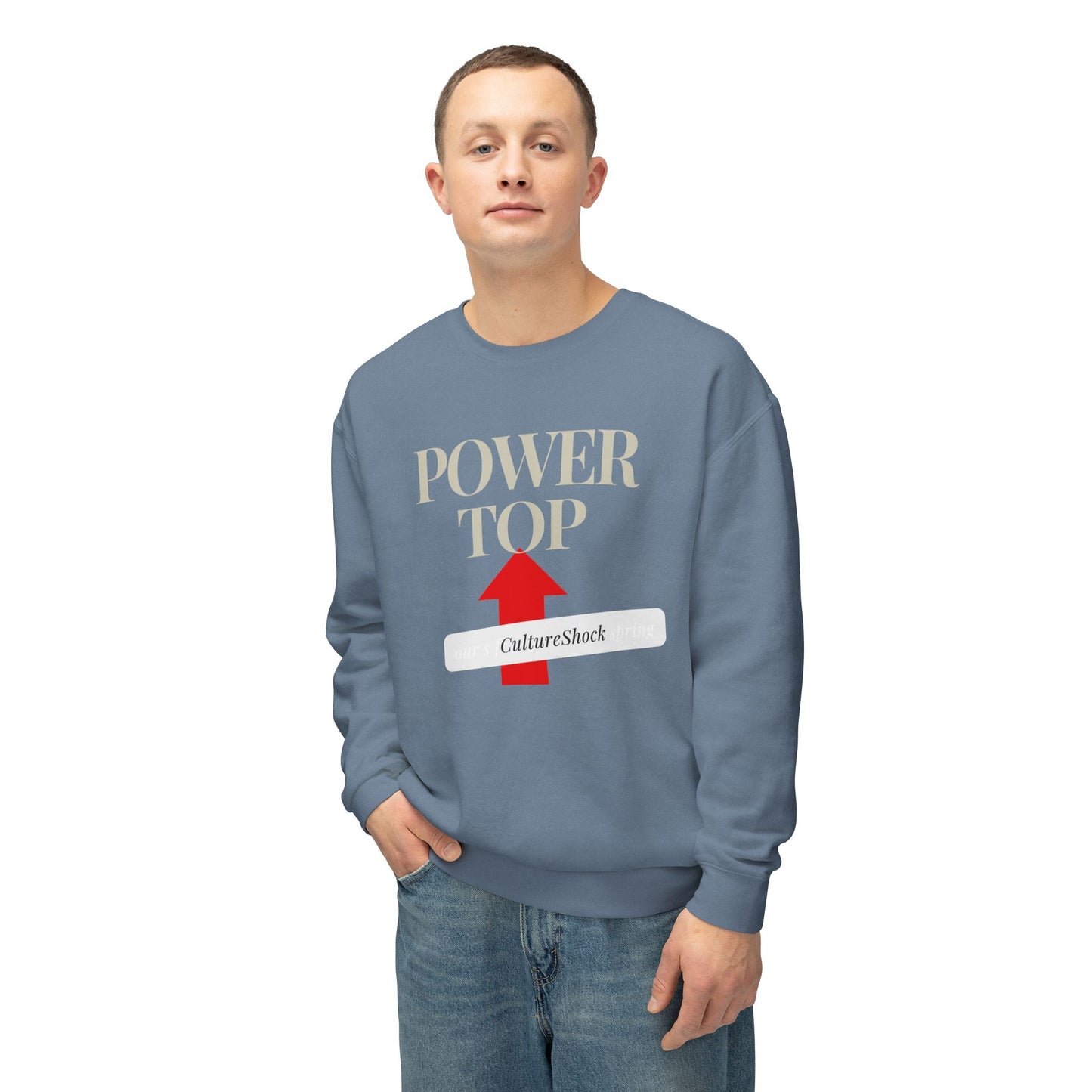 Power Top Unisex Lightweight Crewneck Sweatshirt