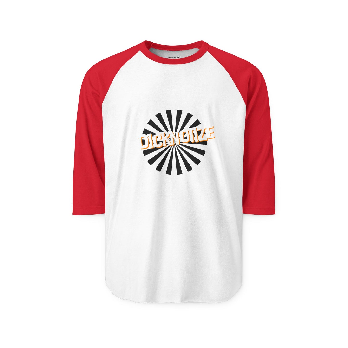 Dicknotize Unisex Three-Quarter Sleeve Raglan Shirt