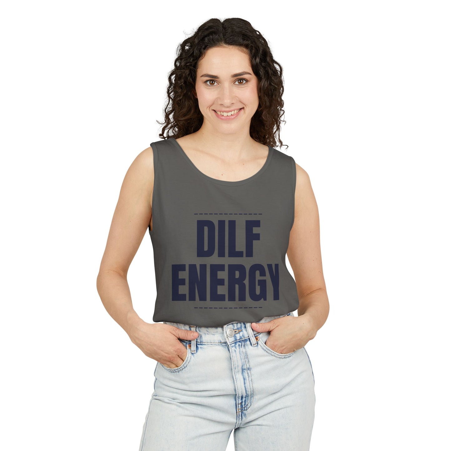 DILF Energy Unisex Garment-Dyed Tank Top