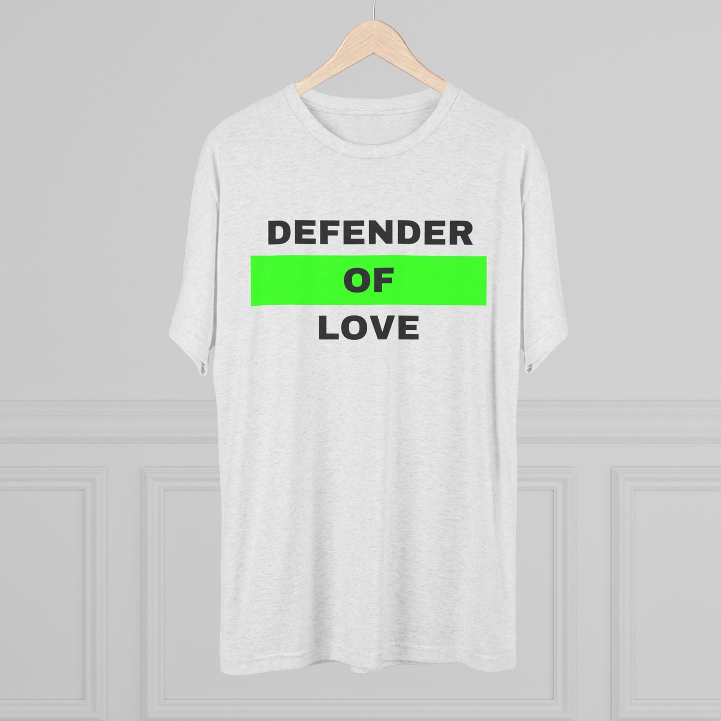 Defender Of Love Unisex Tri-Blend Crew Tee