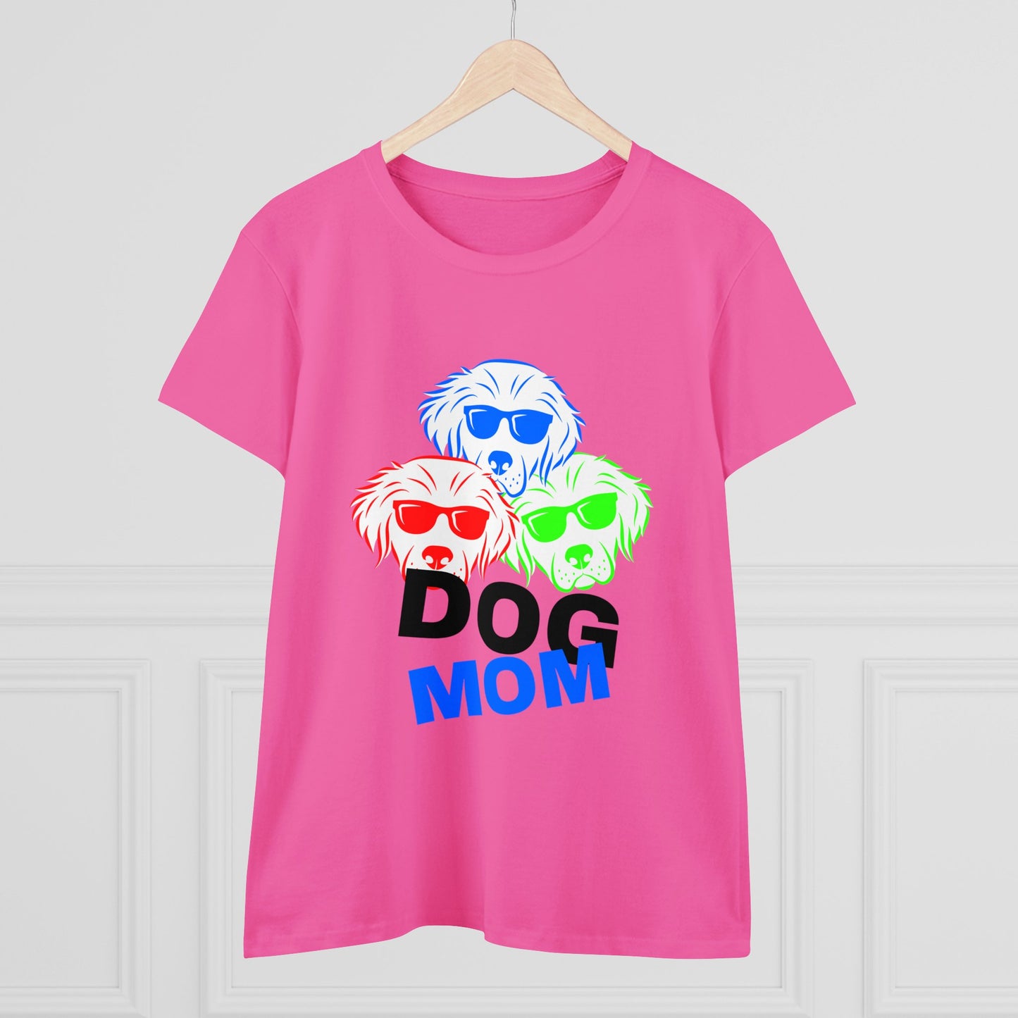Dog Mom Women's Midweight Cotton Tee