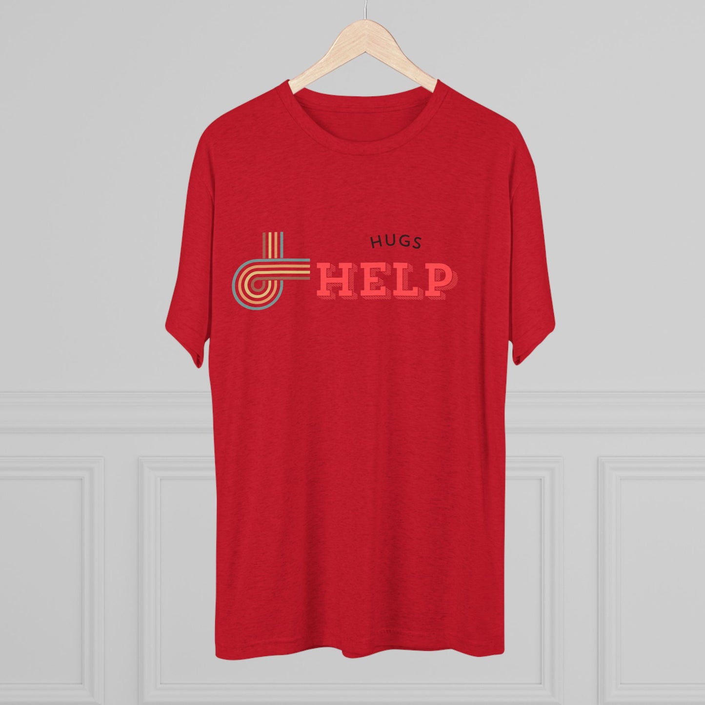 Hugs Help Unisex Tri-Blend Crew Tee