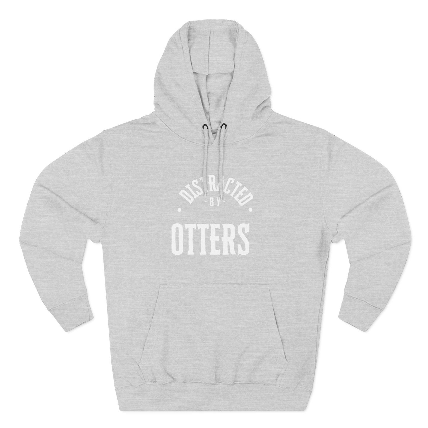 Distracted By Otters Three-Panel Fleece Hoodie
