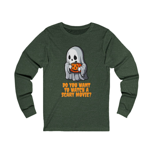 Ghostly Questions #1 Unisex Jersey Long Sleeve Tee