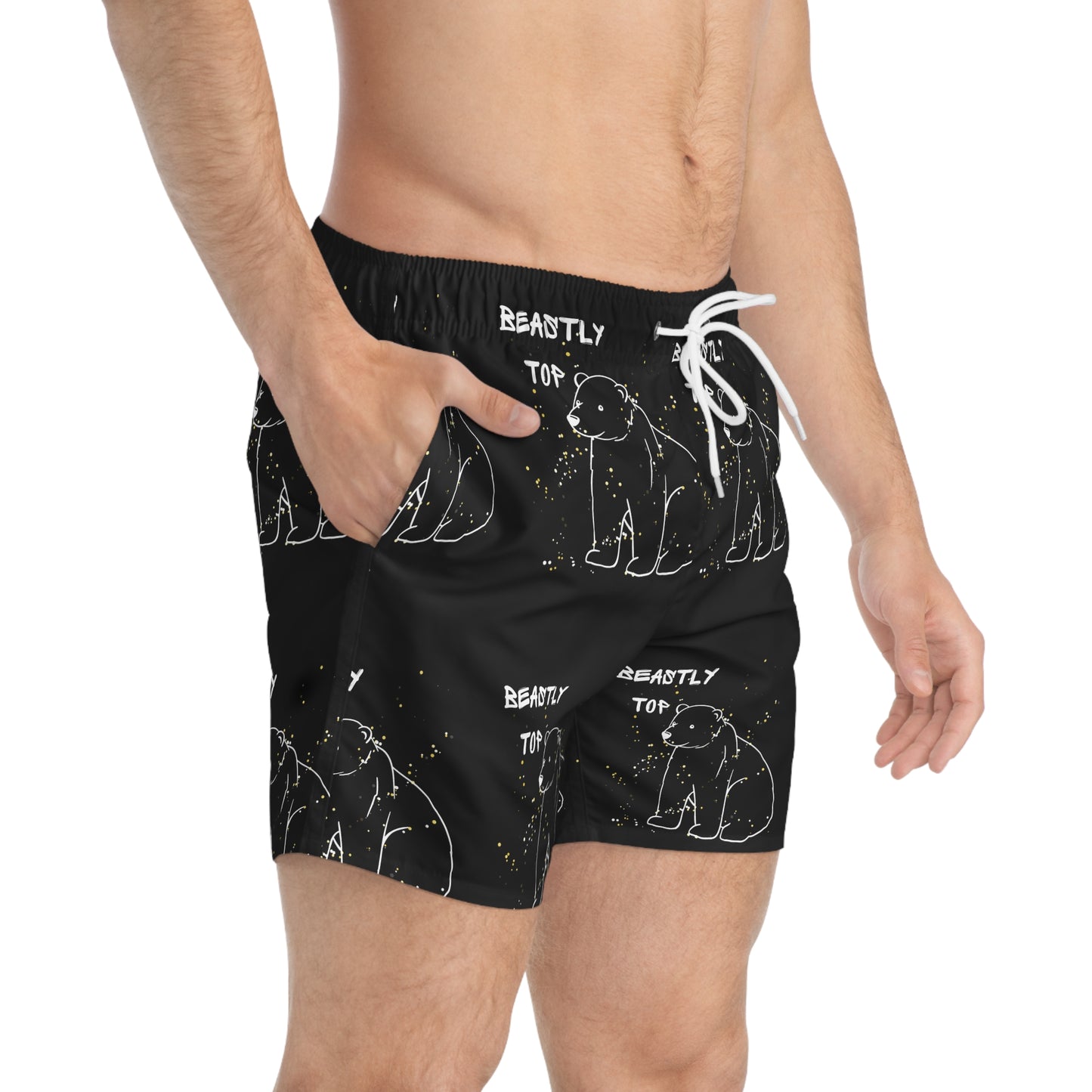 Beastly Top Swim Trunks (AOP)