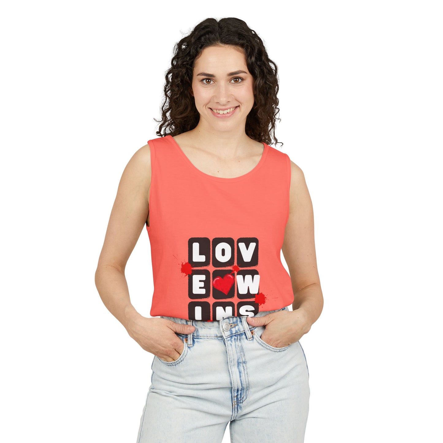 Love Wins Unisex Garment-Dyed Tank Top