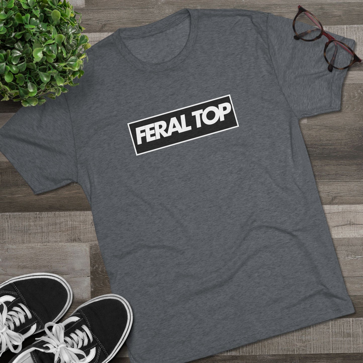 Feral Top Unisex Tri-Blend Crew Tee