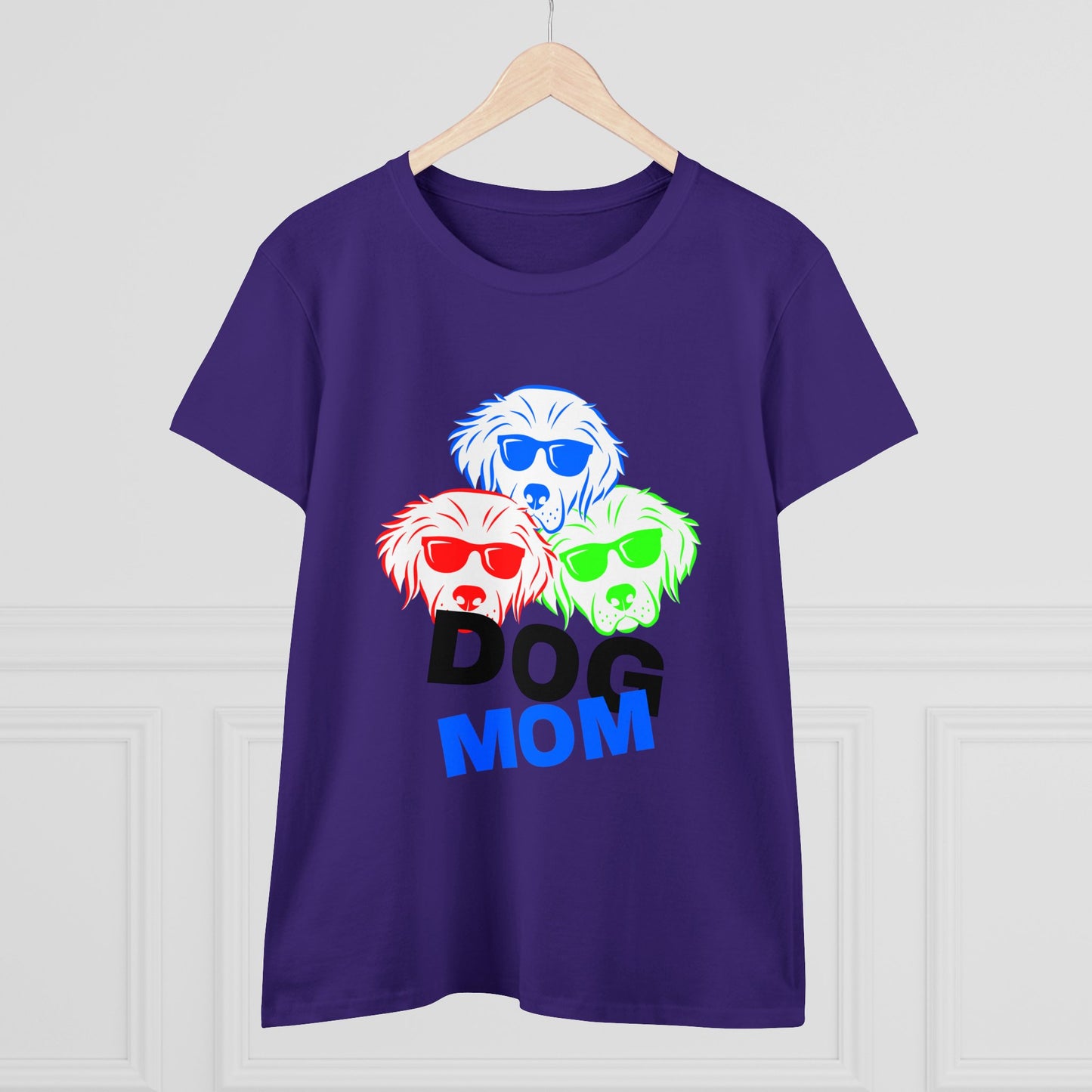 Dog Mom Women's Midweight Cotton Tee