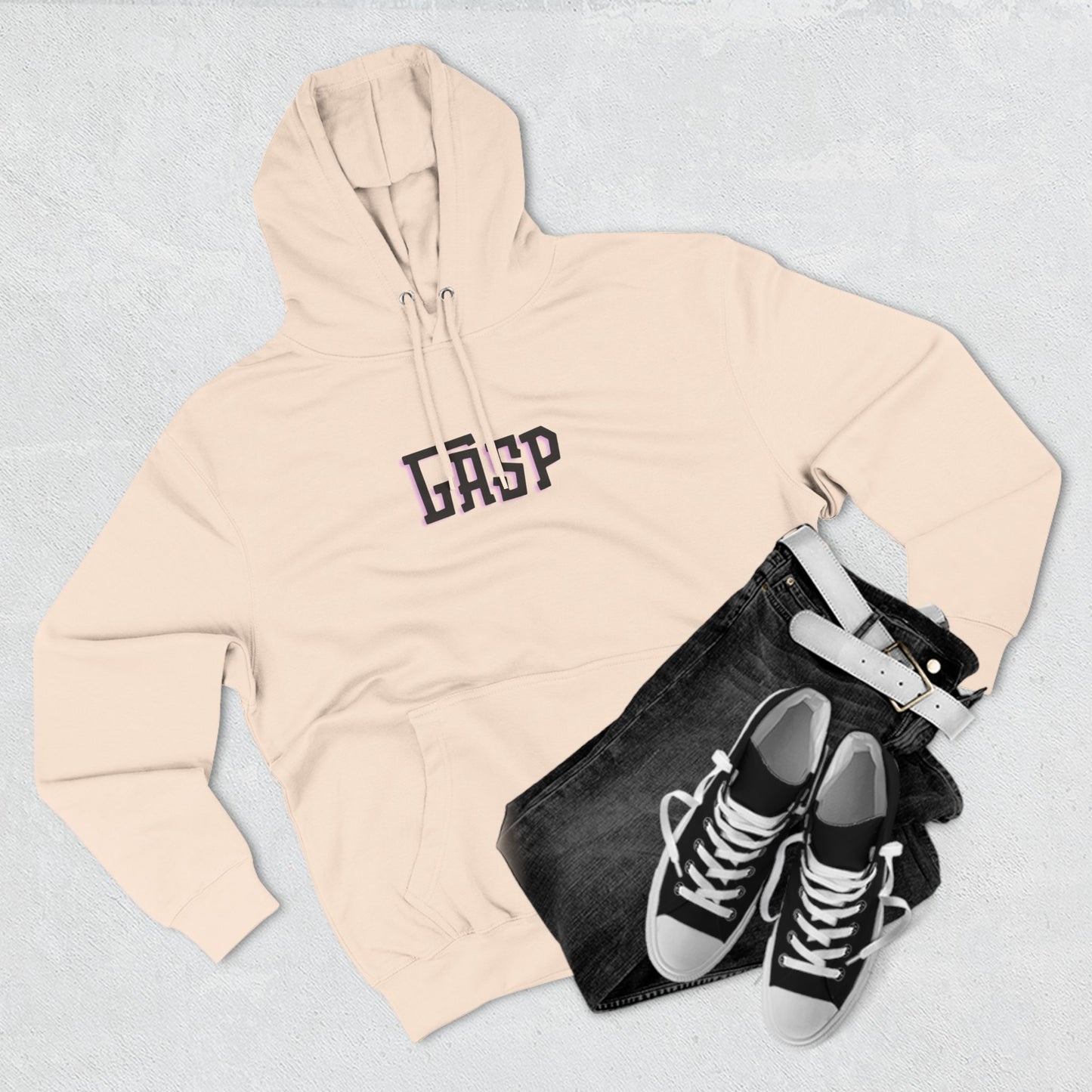 Gasp Three-Panel Fleece Hoodie