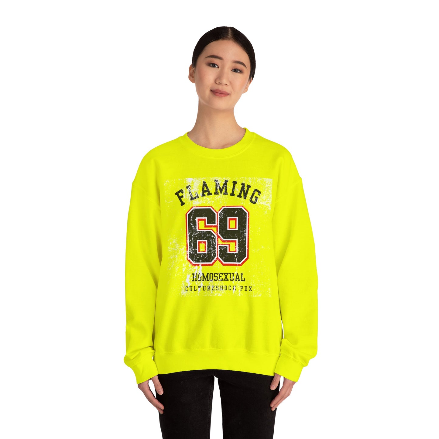 Flaming Unisex Heavy Blend™ Crewneck Sweatshirt