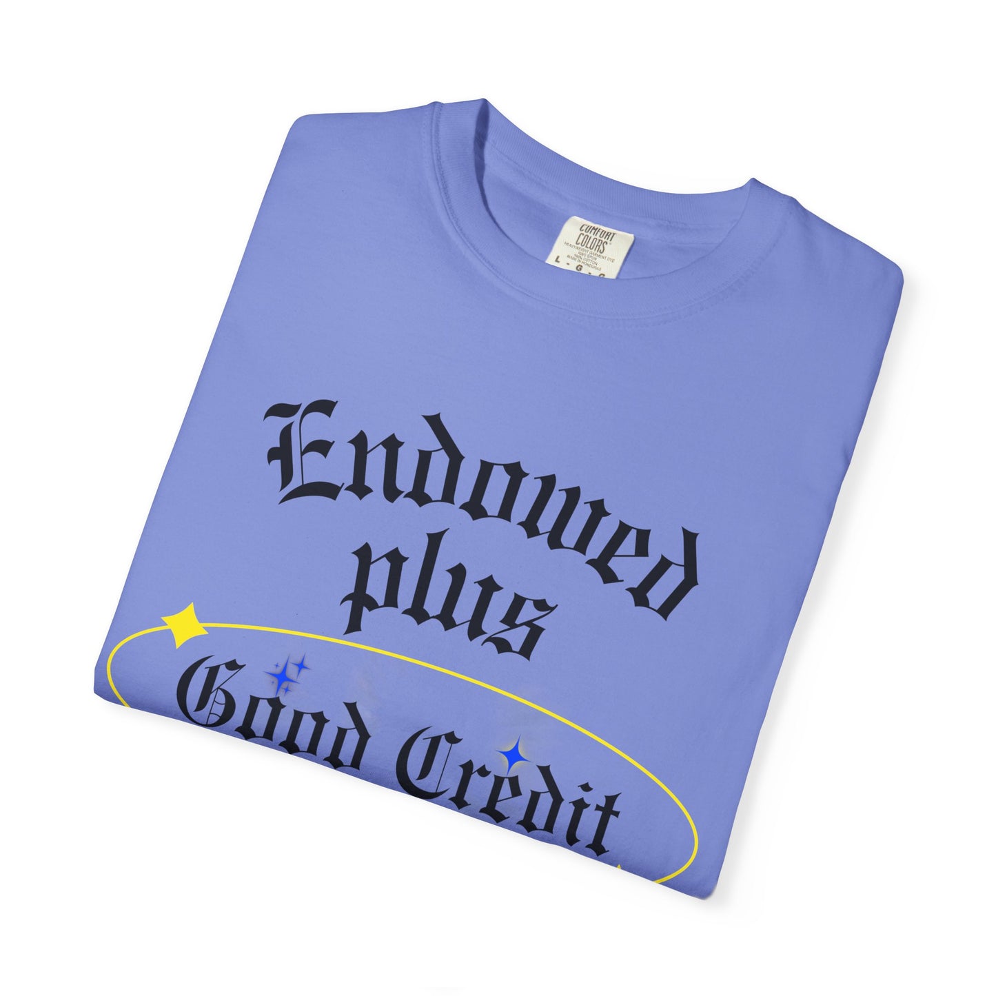 Endowed plus Good Credit Unisex Garment-Dyed T-shirt