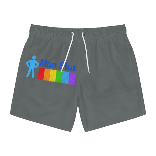Man Slut Swim Trunks (AOP)
