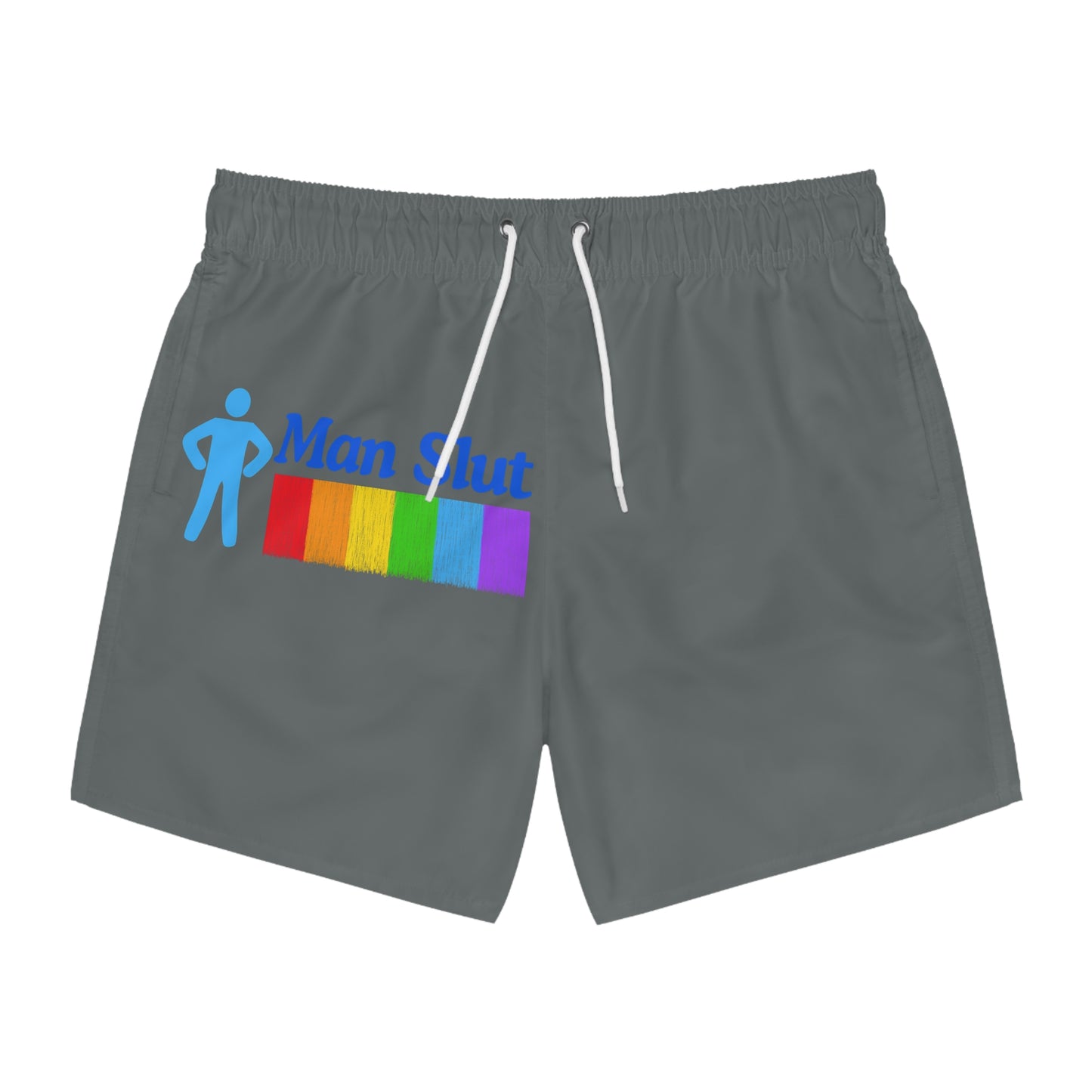 Man Slut Swim Trunks (AOP)