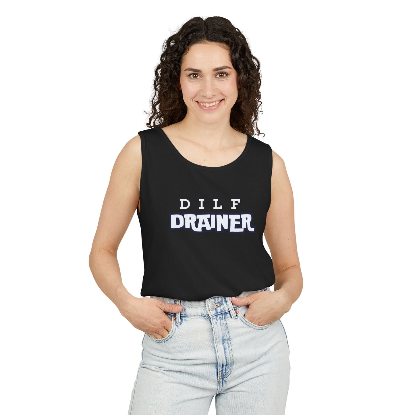 Dilf  Drainer Unisex Garment-Dyed Tank Top