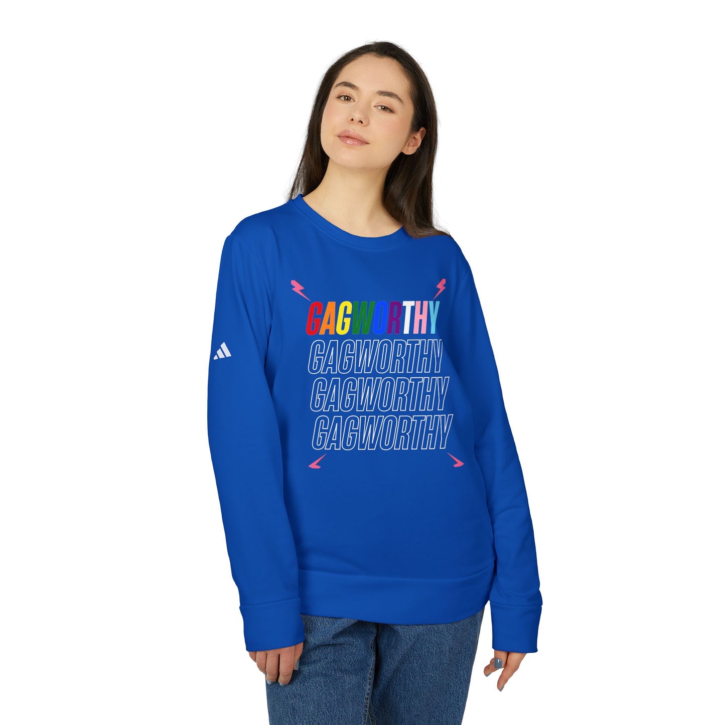 Gagworthy adidas Unisex Fleece Crewneck Sweatshirt