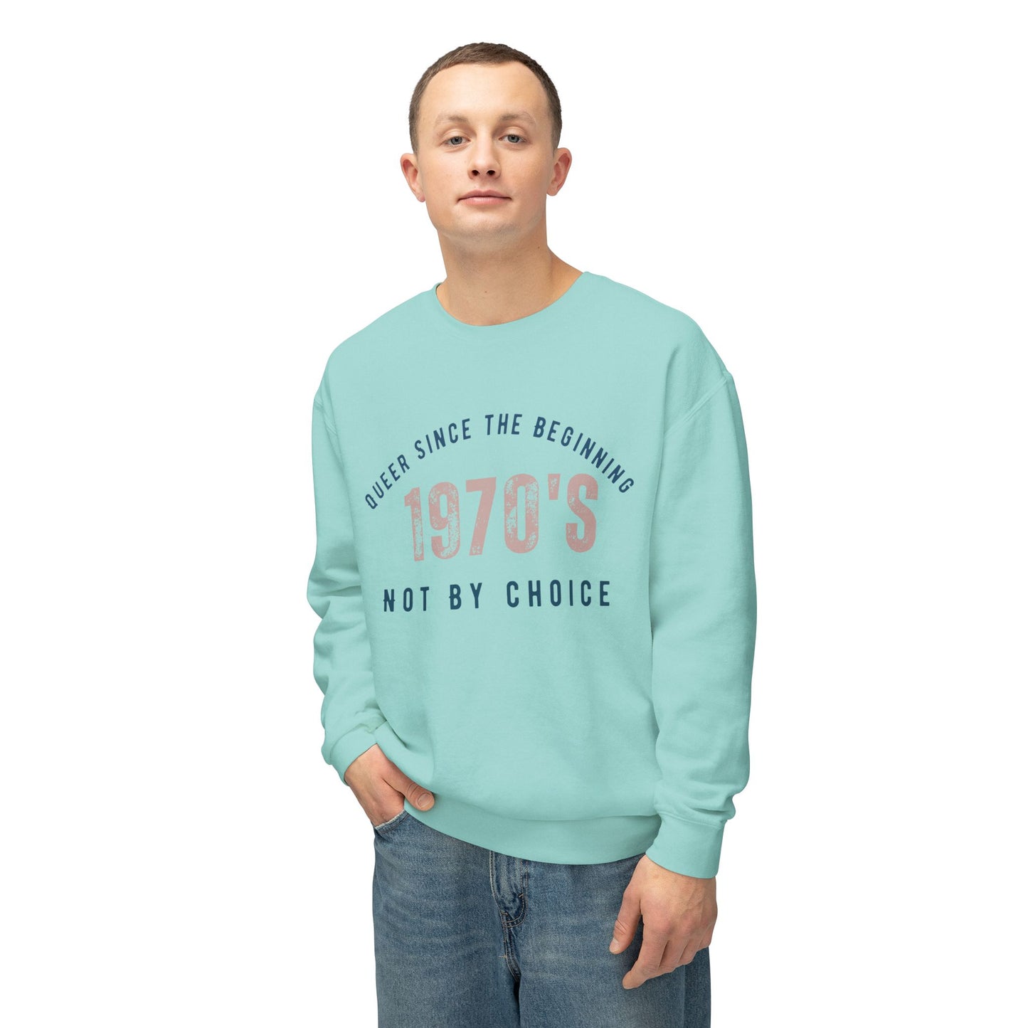 Queer 1970`s Unisex Lightweight Crewneck Sweatshirt