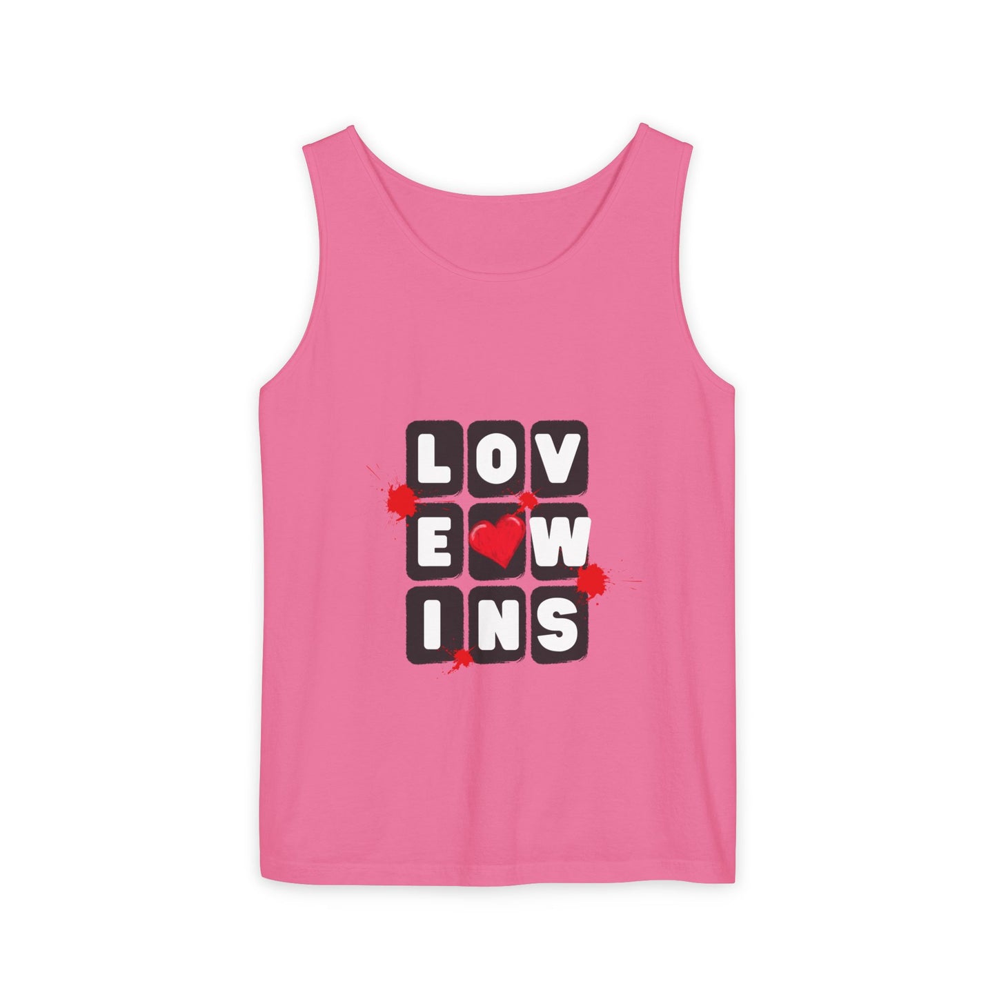 Love Wins Unisex Garment-Dyed Tank Top