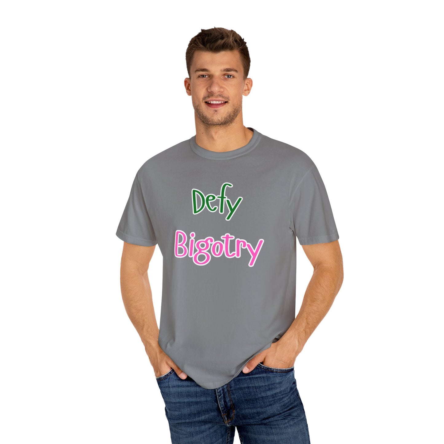 Defy Bigotry Unisex Garment-Dyed T-shirt