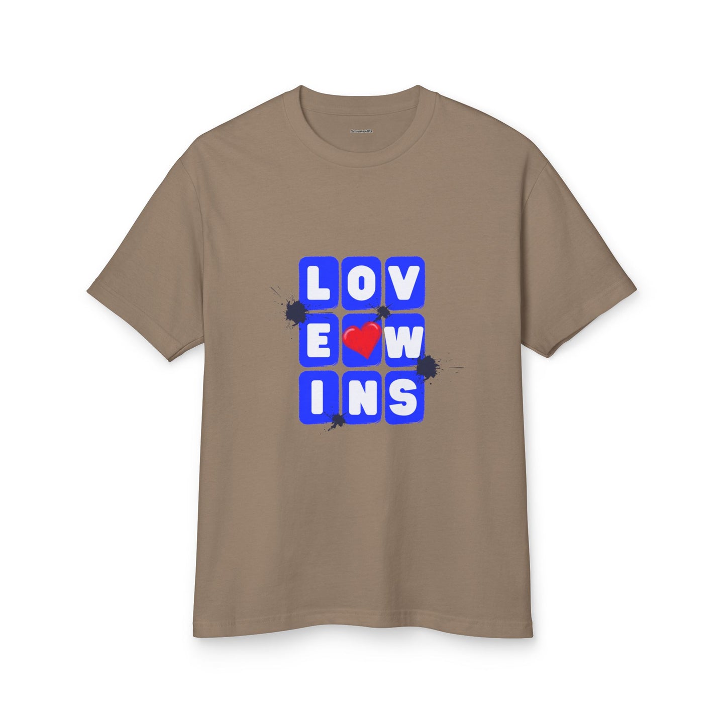 Love Wins Unisex Garment-Dyed Heavyweight Cotton Tee