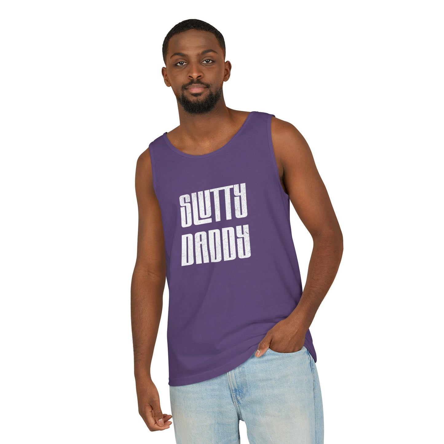 Slutty Daddy Unisex Garment-Dyed Tank Top