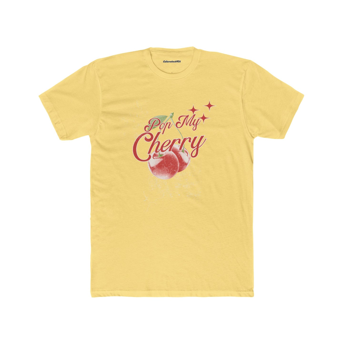 Pop My Cherry Unisex Cotton Crew Tee