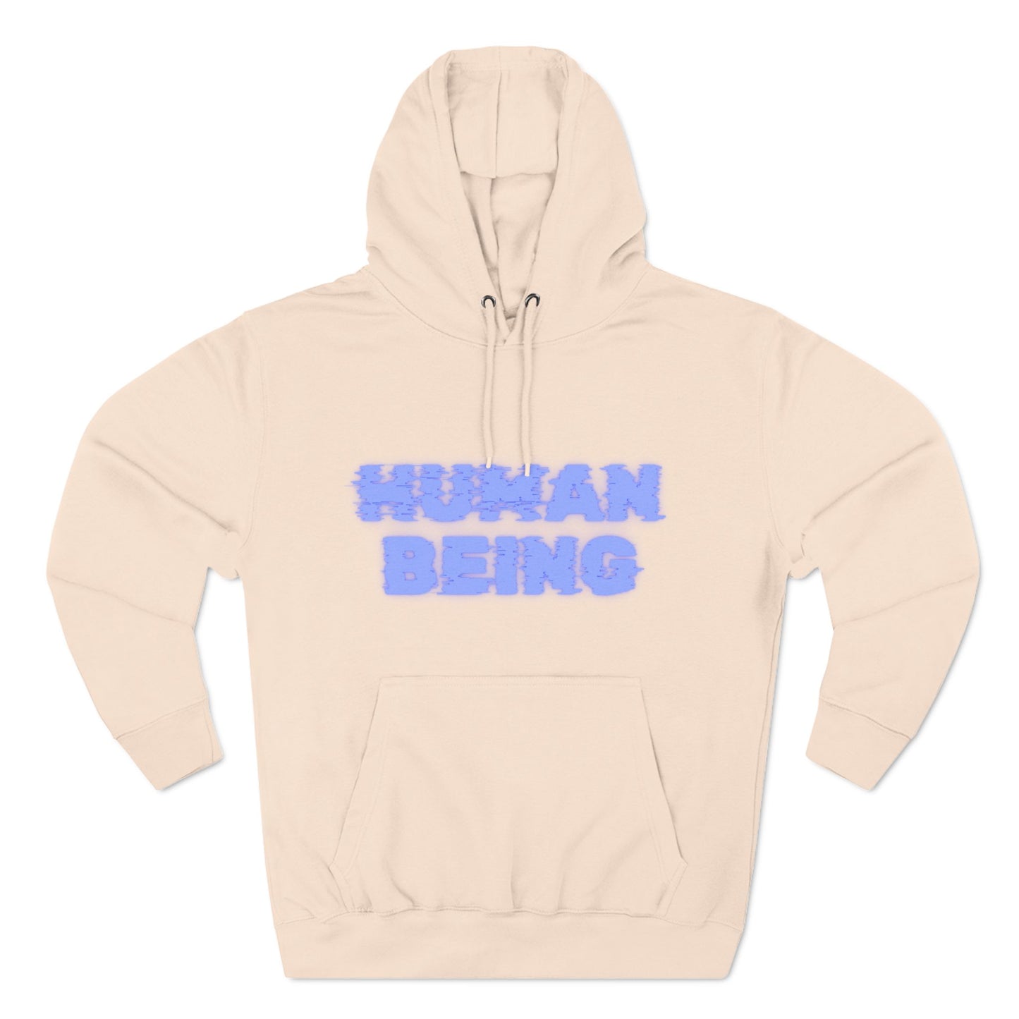 Human-Being Three-Panel Fleece Hoodie