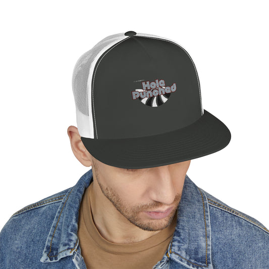 Hole Punched 5 Panel Trucker Cap (Embroidery)