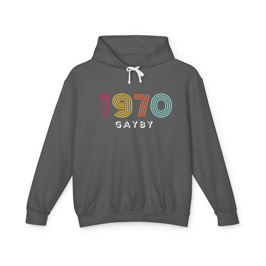 1970 Unisex Lightweight Hooded Sweatshirt