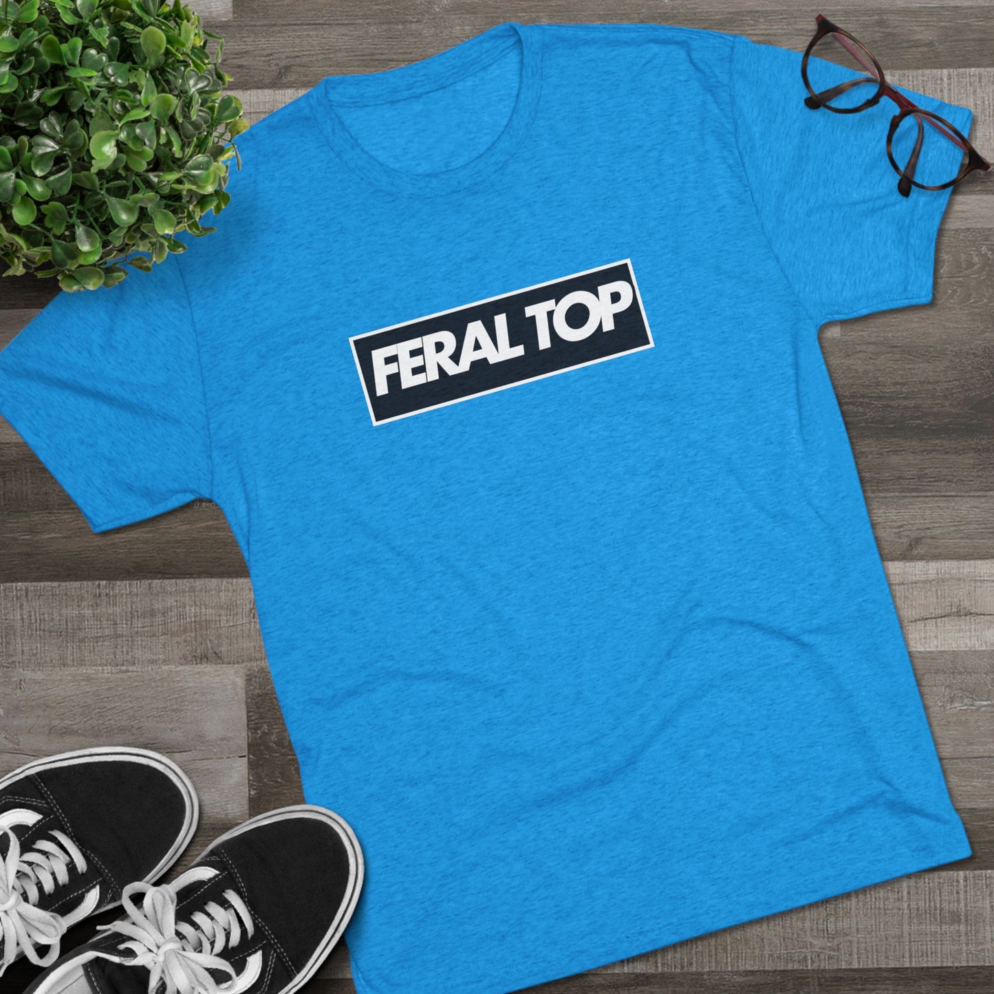 Feral Top Unisex Tri-Blend Crew Tee