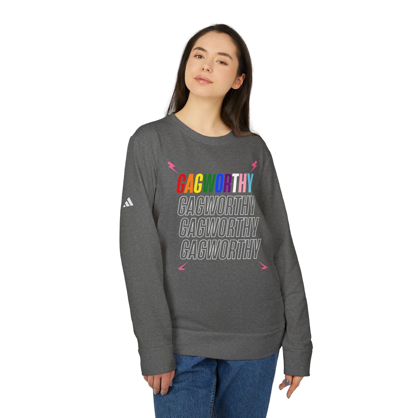 Gagworthy adidas Unisex Fleece Crewneck Sweatshirt
