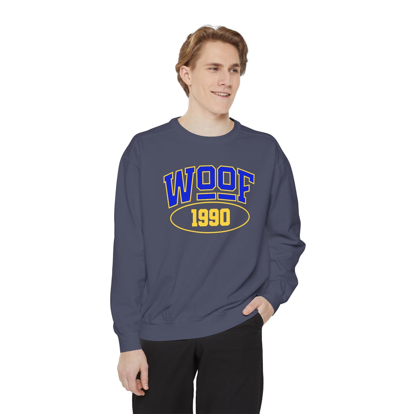 Woof 1990 Unisex Garment-Dyed Sweatshirt