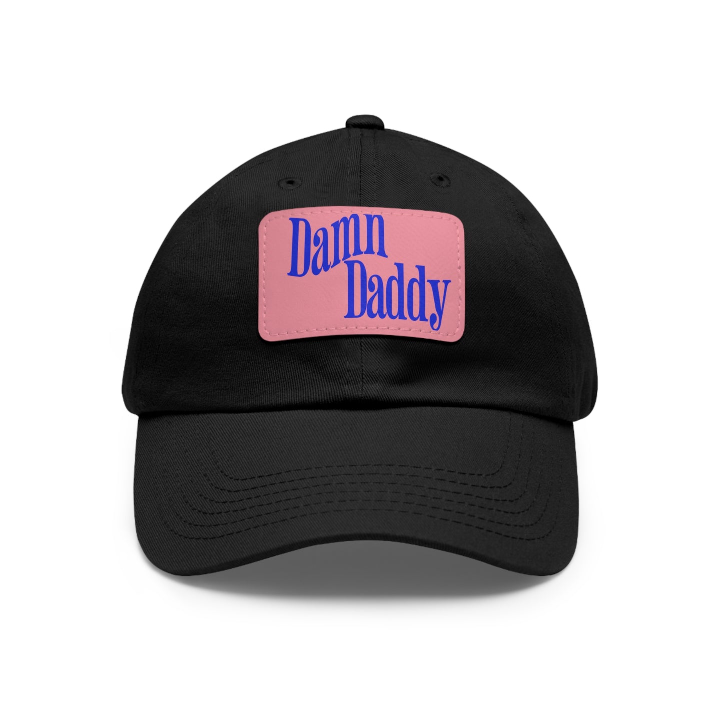 Damn Daddy Dad Hat with Leather Patch (Rectangle)