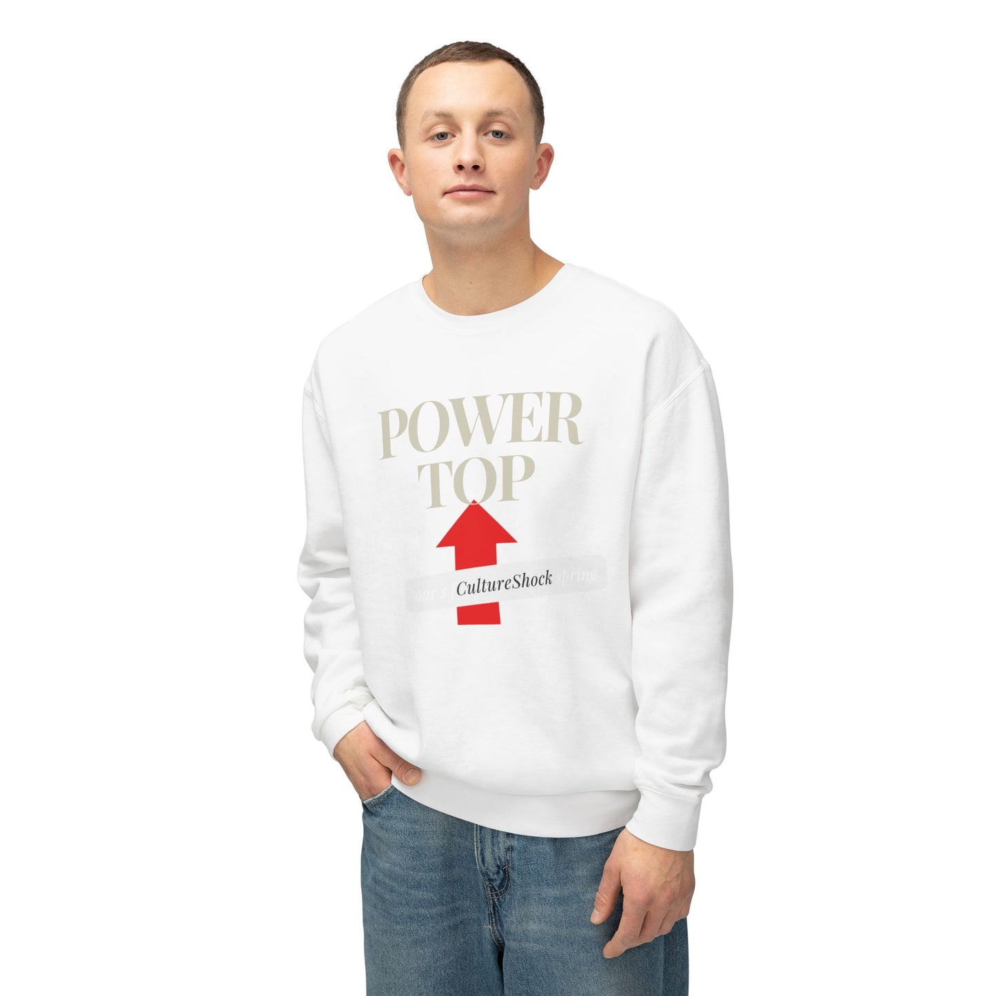 Power Top Unisex Lightweight Crewneck Sweatshirt