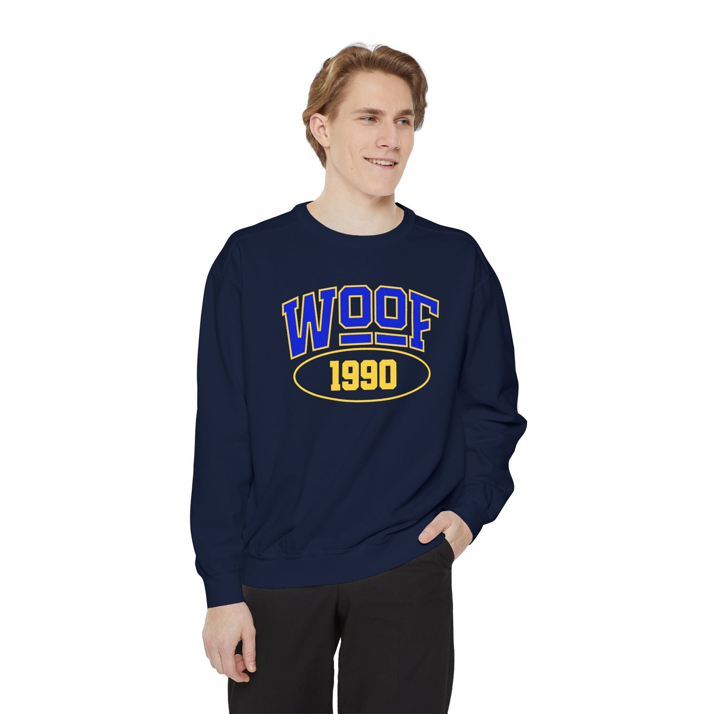 Woof 1990 Unisex Garment-Dyed Sweatshirt
