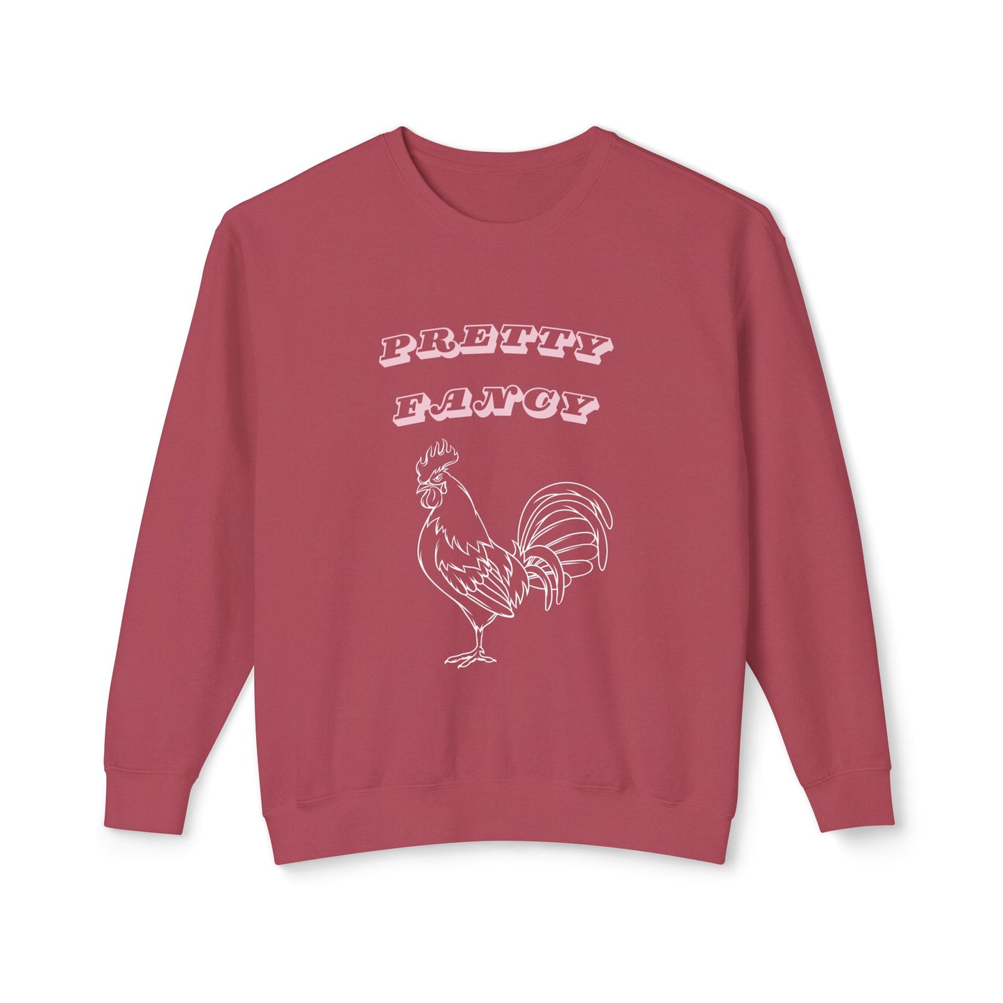Pretty Fancy Cock Unisex Lightweight Crewneck Sweatshirt