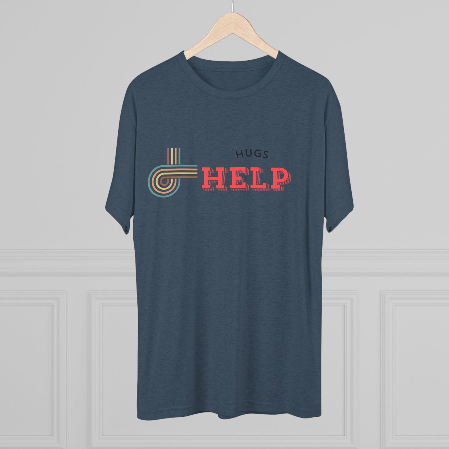 Hugs Help Unisex Tri-Blend Crew Tee