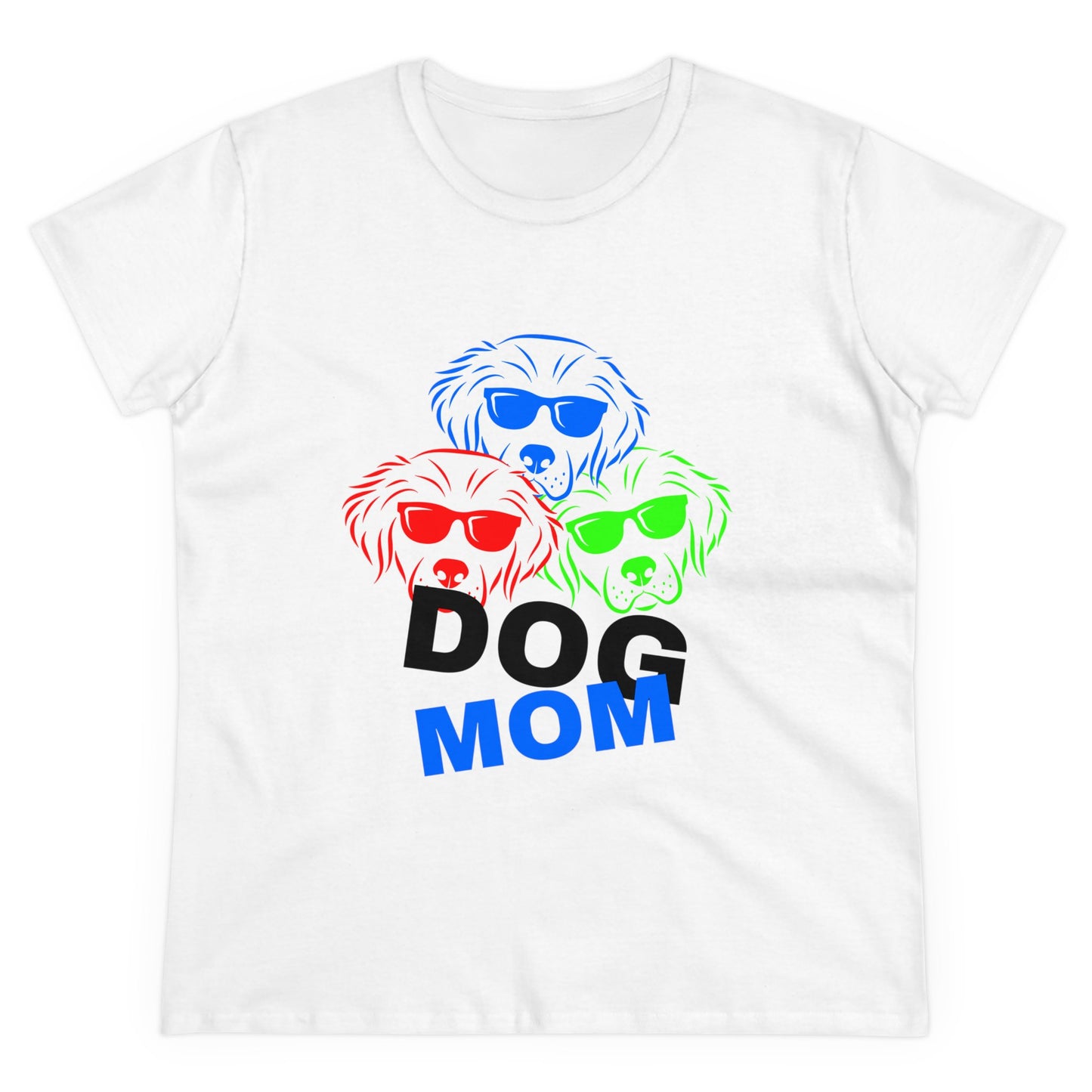 Dog Mom Women's Midweight Cotton Tee