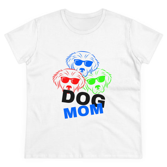 Dog Mom Women's Midweight Cotton Tee