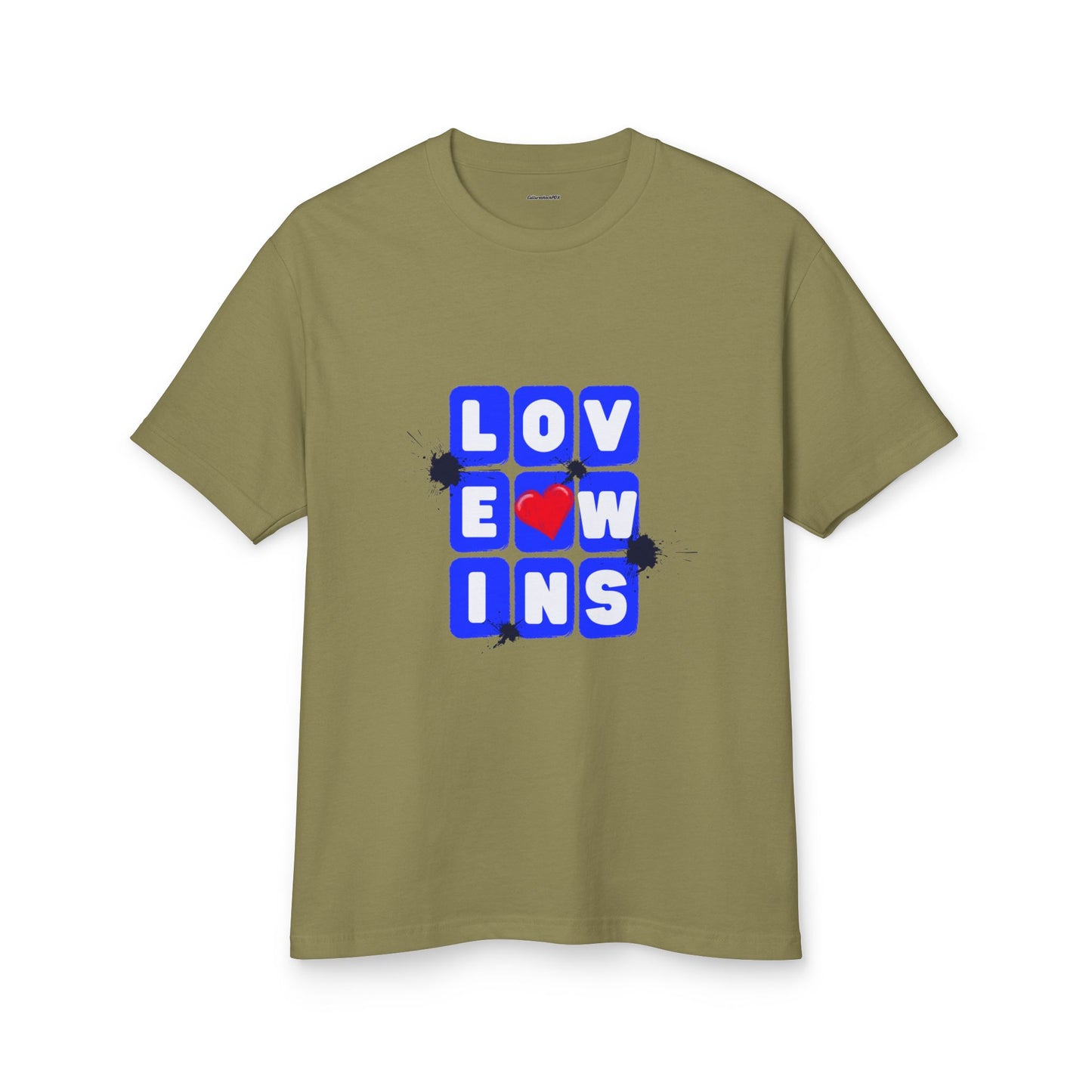 Love Wins Unisex Garment-Dyed Heavyweight Cotton Tee