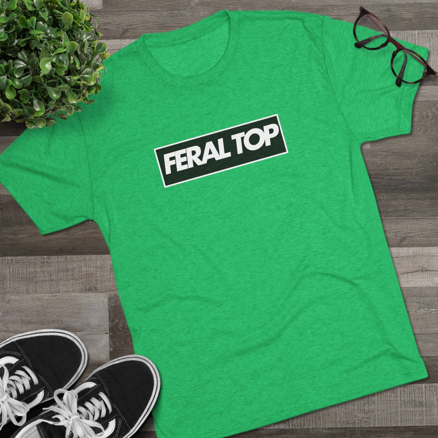 Feral Top Unisex Tri-Blend Crew Tee