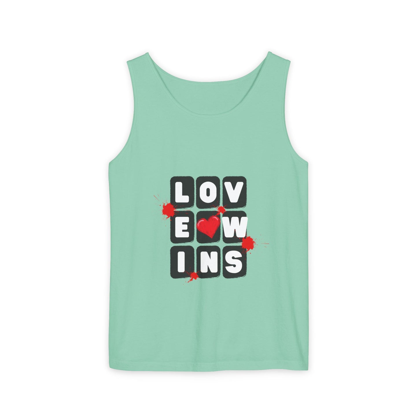 Love Wins Unisex Garment-Dyed Tank Top