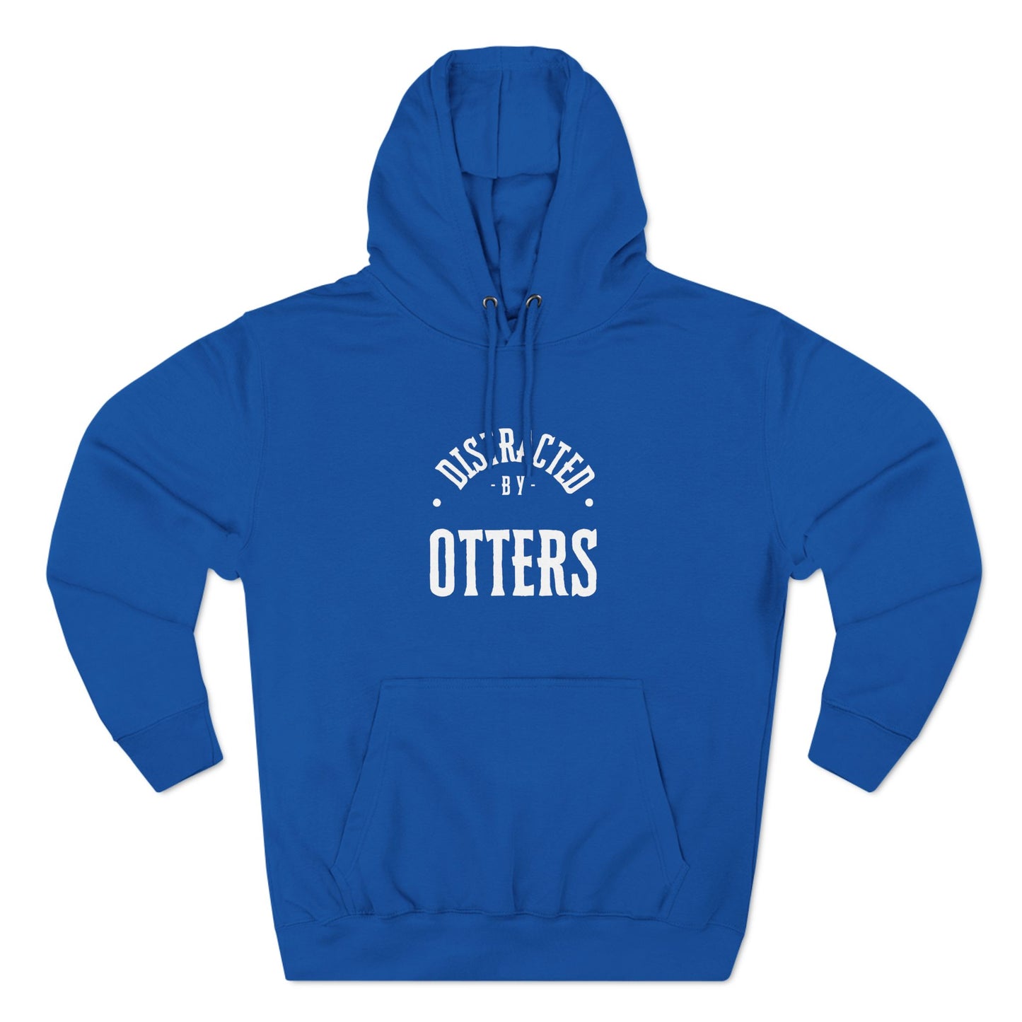Distracted By Otters Three-Panel Fleece Hoodie