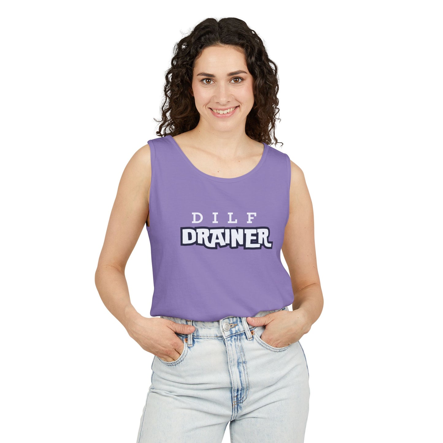 Dilf  Drainer Unisex Garment-Dyed Tank Top