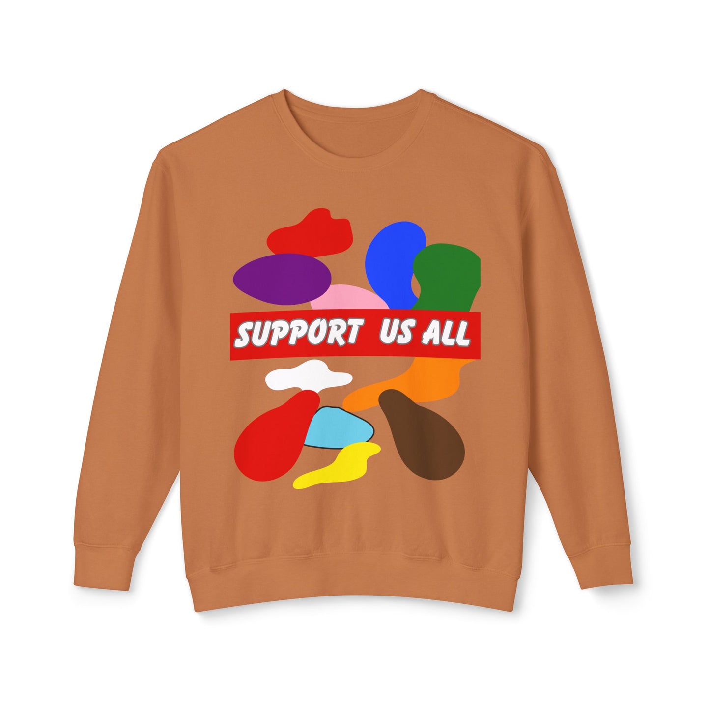 Support Us All Unisex Lightweight Crewneck Sweatshirt