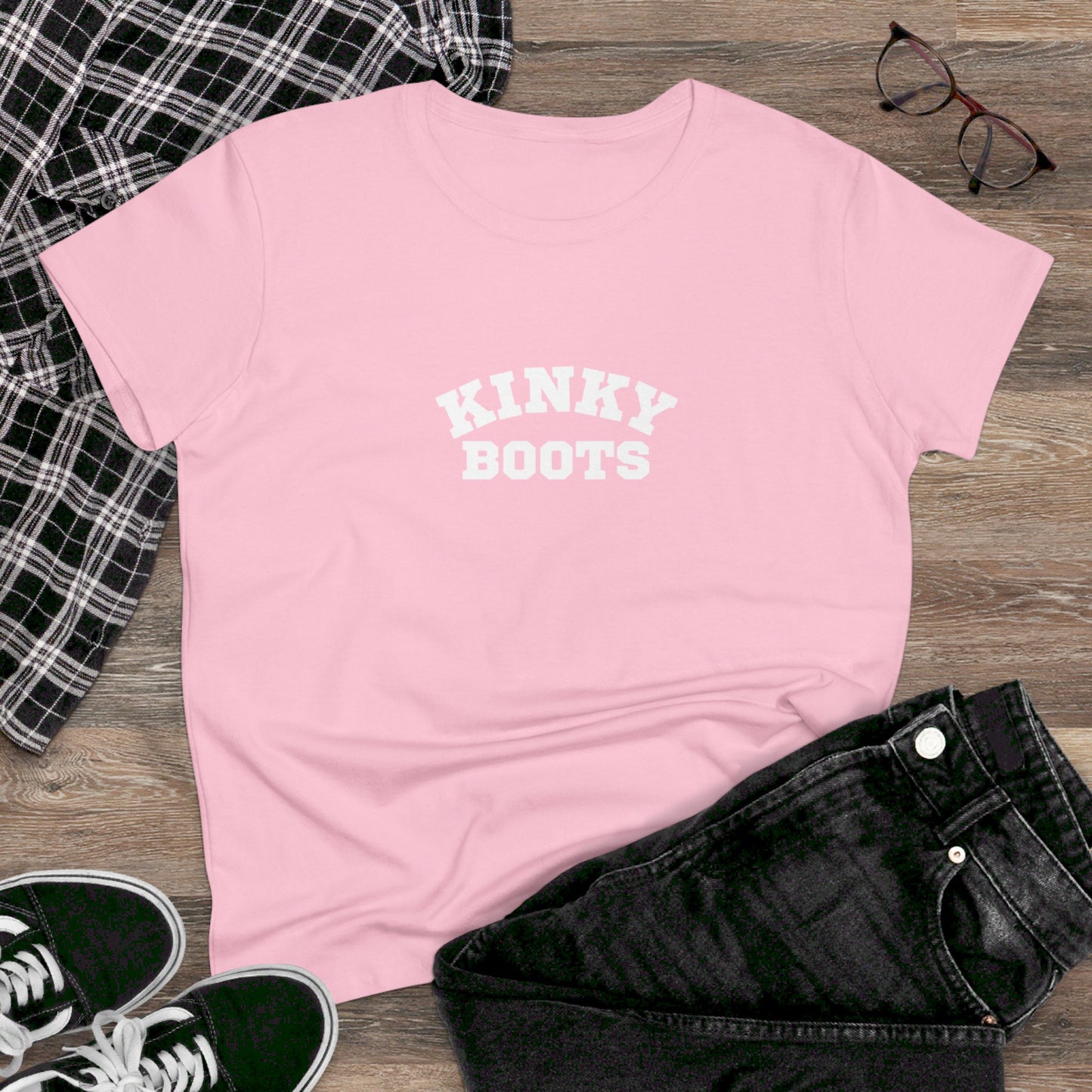 Kinky Boots Women's Midweight Cotton Tee