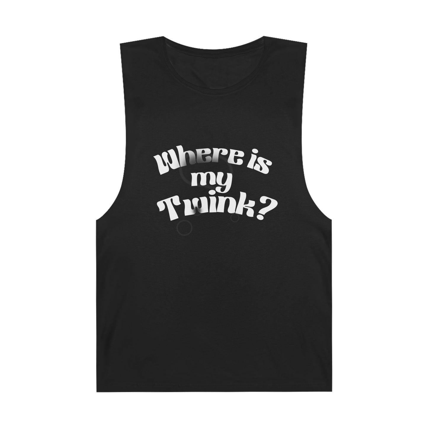 Where is my twink? Unisex Barnard Tank