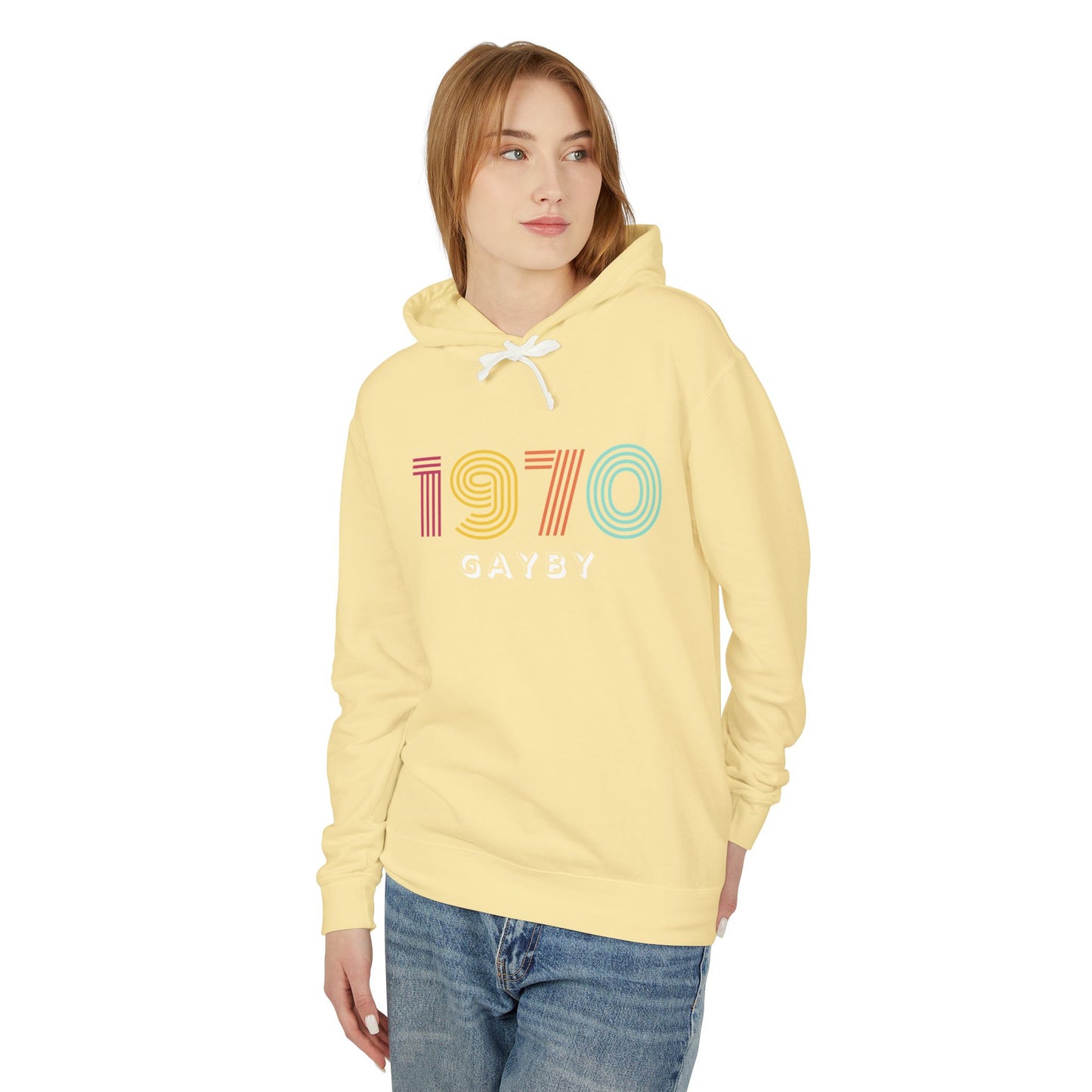 1970 Unisex Lightweight Hooded Sweatshirt