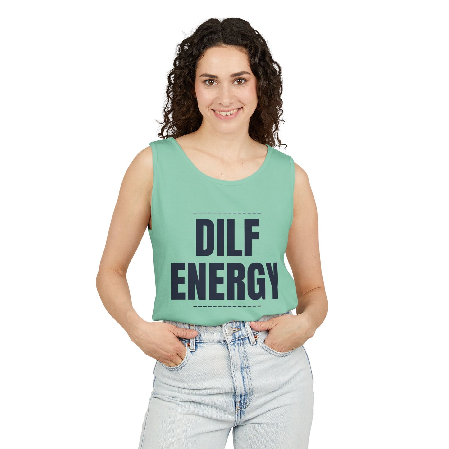 DILF Energy Unisex Garment-Dyed Tank Top