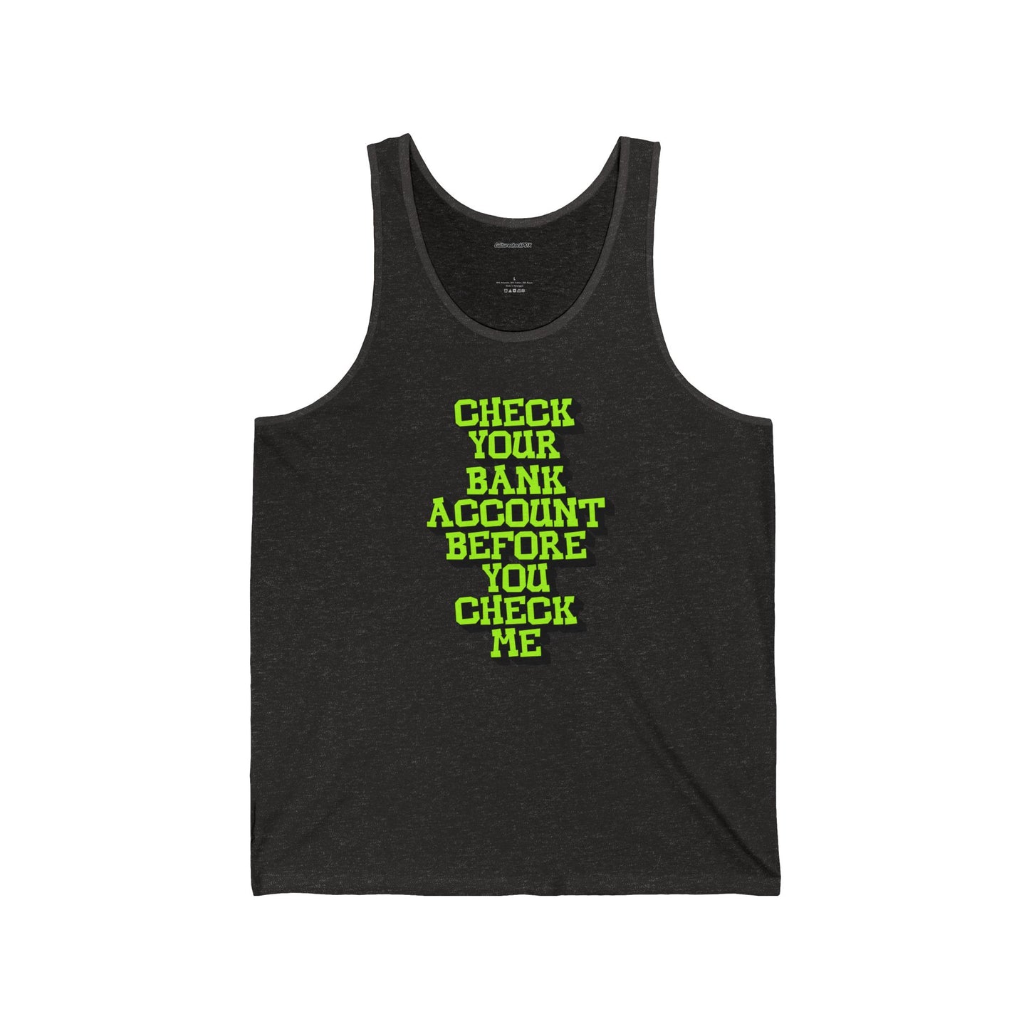 Check your bank Account Unisex Jersey Tank