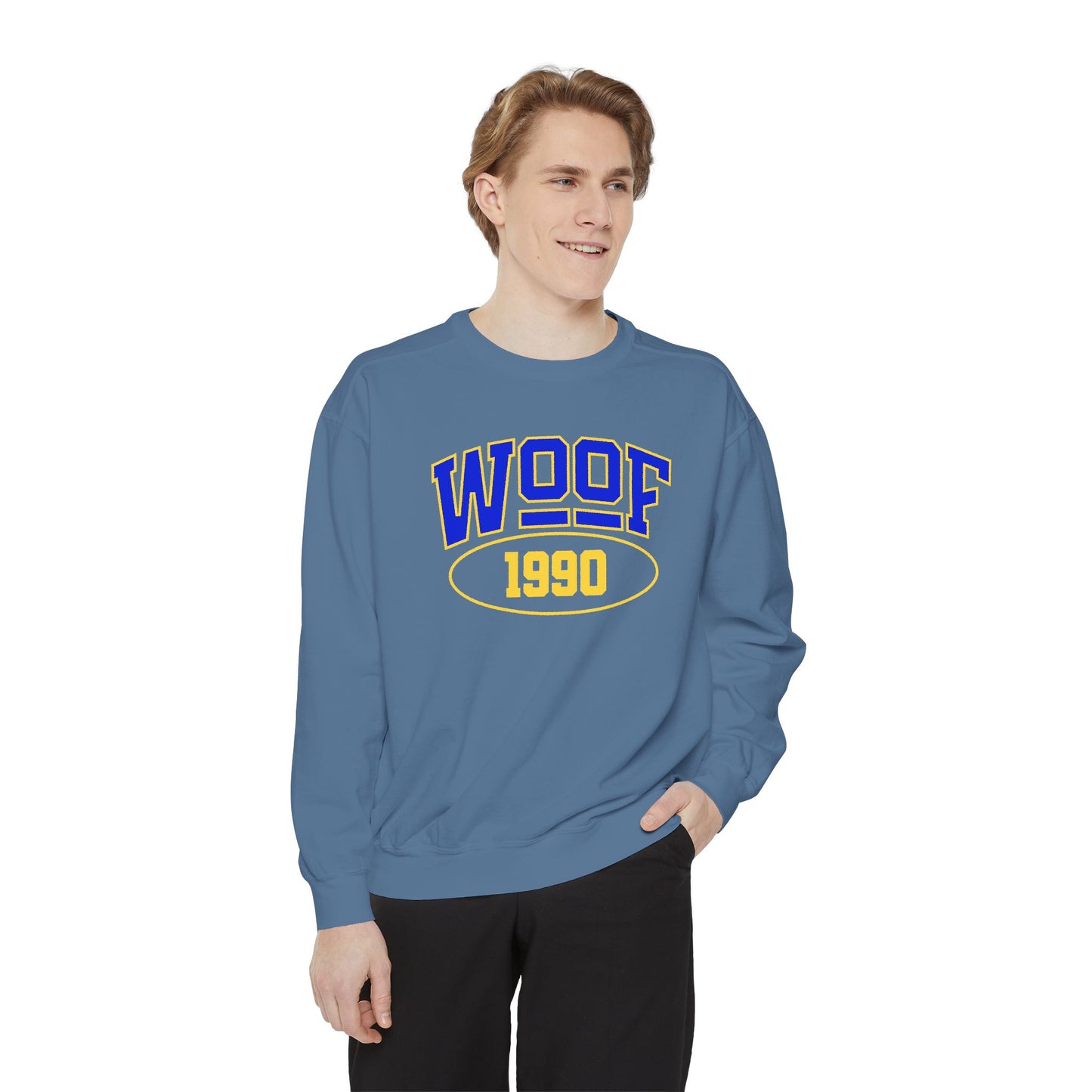Woof 1990 Unisex Garment-Dyed Sweatshirt